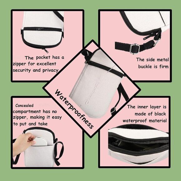 Capybaras Bag Animals Theme Gift Funny Don’t Worry Be Capy Crossbody Bag Animal - Picture 7 of 7